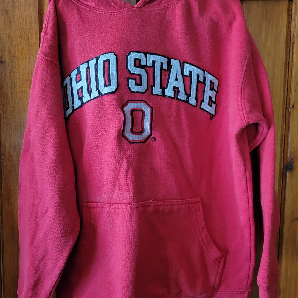 J. America Ohio State Vibrant Red Cotton Blend Sweatshirt